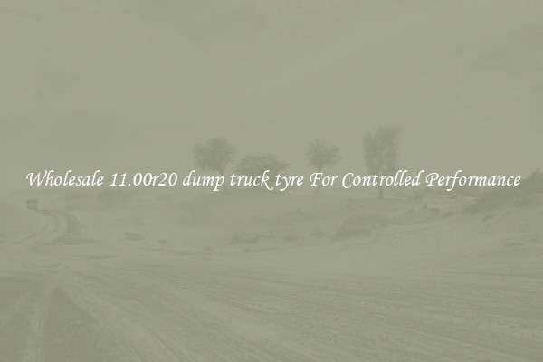 Wholesale 11.00r20 dump truck tyre For Controlled Performance