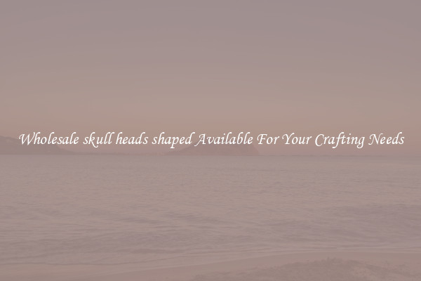 Wholesale skull heads shaped Available For Your Crafting Needs