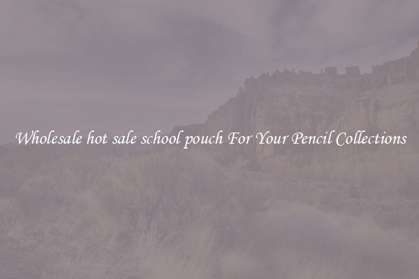 Wholesale hot sale school pouch For Your Pencil Collections