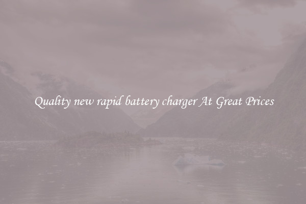 Quality new rapid battery charger At Great Prices