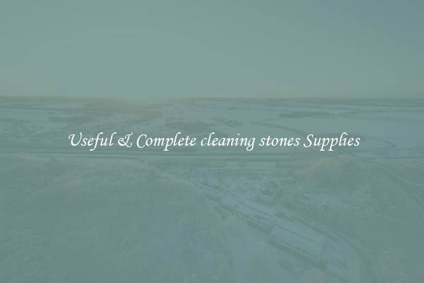 Useful & Complete cleaning stones Supplies