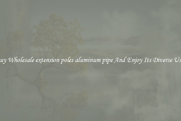 Buy Wholesale extension poles aluminum pipe And Enjoy Its Diverse Uses